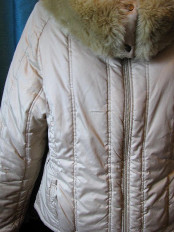 Short winter jacket/ warm winter jacket/ faux fur… - image 4