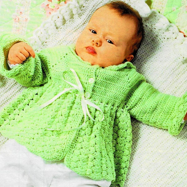 Modèle GILET Bébé et Chaussettes bébé , en laine vert tilleul , Tuto explications et grilles en Français , PDF crochet Vintage FRANCAIS !