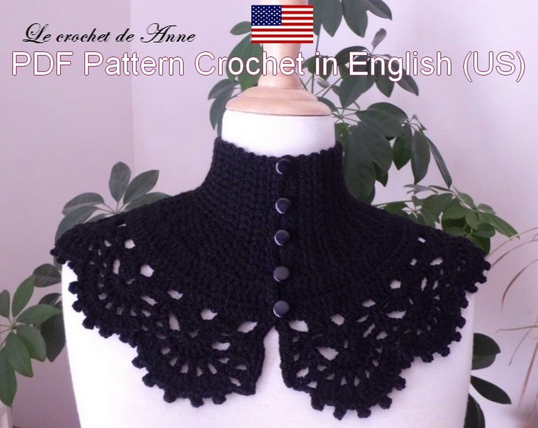 VICTORIAN Neck Warmer Embellished With a Lacy Edging , Crochet