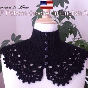 VICTORIAN Neck warmer embellished with a lacy edging , Crochet Pattern PDF Tutorial English , Cowl scarf , chocker Snood , Easy to crochet!