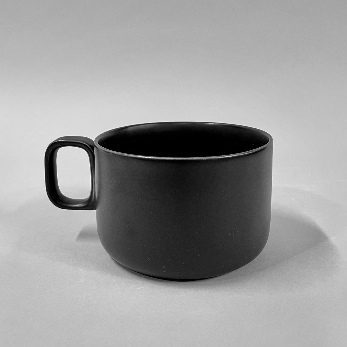 NEW Oversized Ceramic Mug Matte Black Pottery cup Etsy