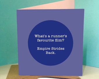 Runner's favourite film card - 'Empire Strides Back'