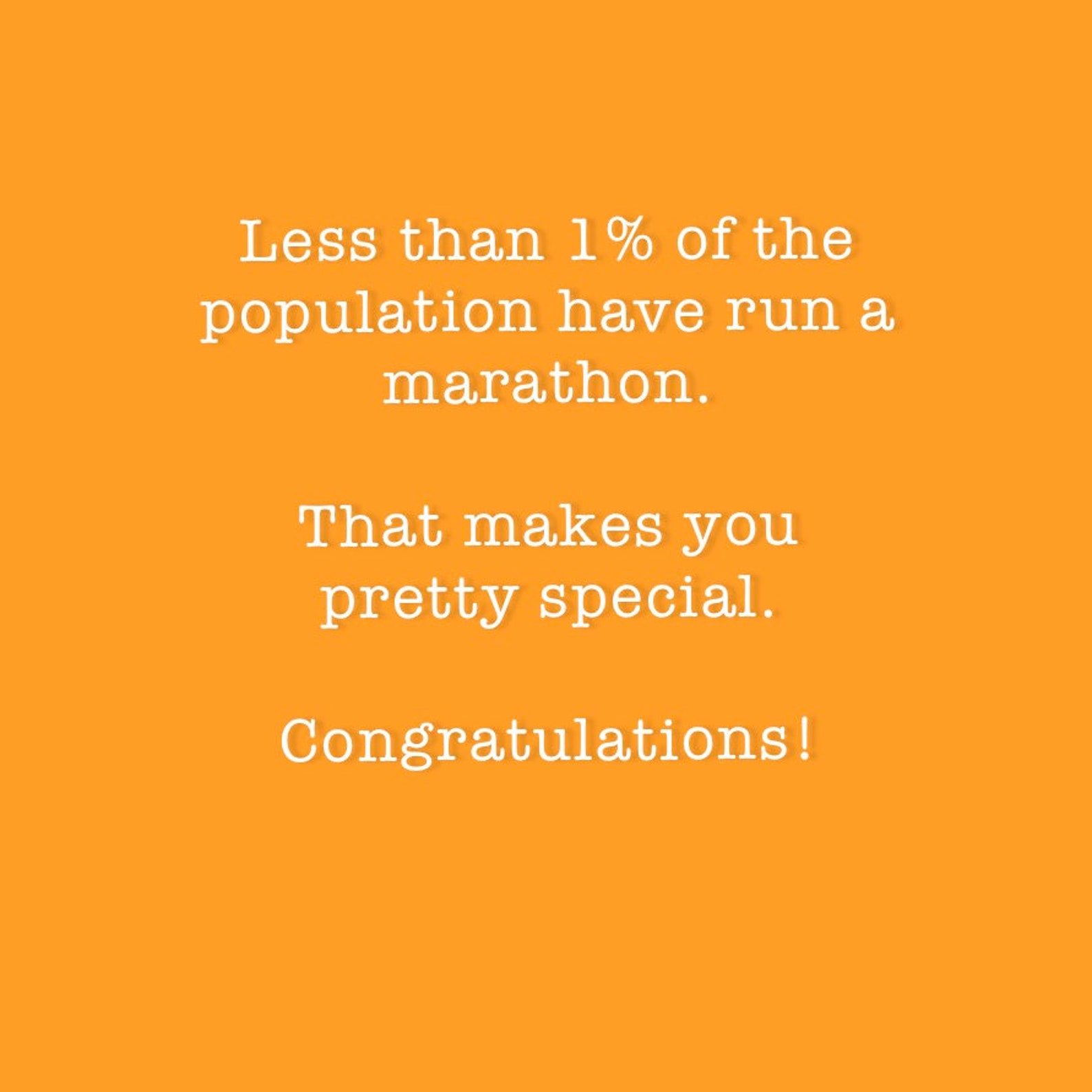 Marathon Congratulations Card for Runner / Running Friend Etsy UK