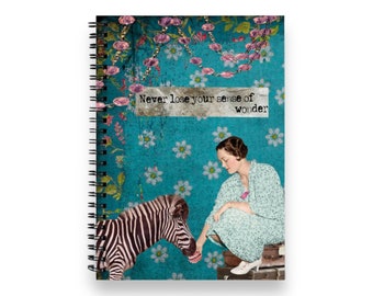 Notebook | Art print WONDER | spiral notebook | A5 | notebook | Journaling | Diary | College block