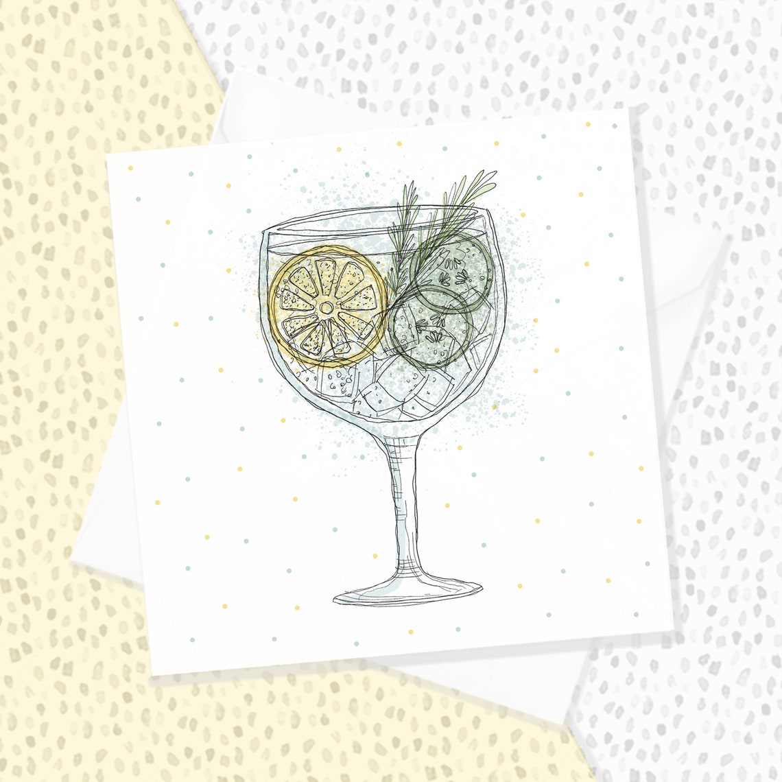 THE GIN CARD // Let the Birthday Fun Begin // Add a Etsy UK