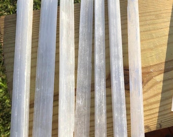 Long SELENITE, STICKS for clearing energy & protection!!!