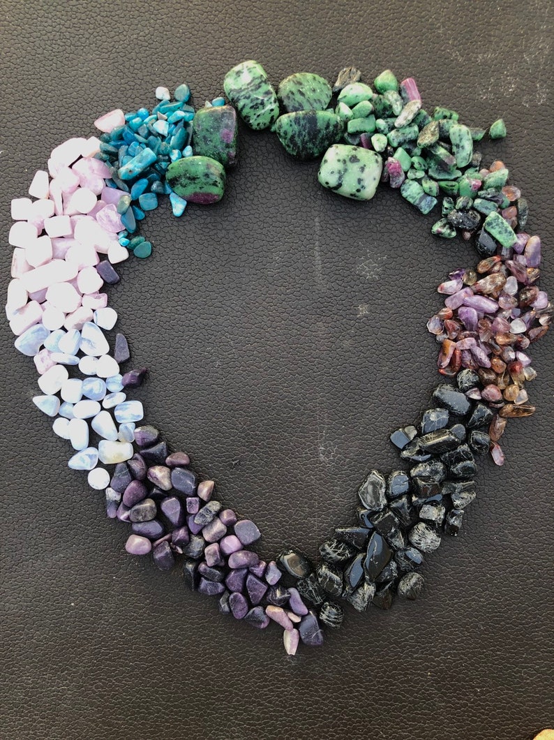 SALE Crystal Chips Arts and Craft Assorted Crystals Etsy