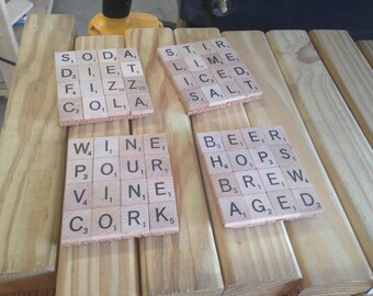 Scrabble Coasters (Set of 4)