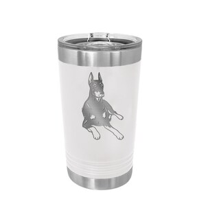 Stainless Steel Pint Glass - Doberman Designs