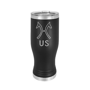 Stainless Steel Beer Pilsner with your choice of Horse Breed Logo | Horse Breed Logo Pilsner | Equestrian Pilsner