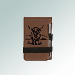 Custom Engraved Mini Farm Animal Notepad & Pen with your choice Farm Animal Design | 100+ Farm Animal Designs
