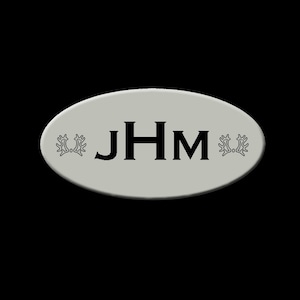 Plastic Oval Tack Trunk Plate with your choice of Horse Breed Logo | Breed Logo Tack Trunk Plate | Breed Logo Tack Truck Nameplate