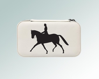 Leatherette Jewelry Box with your choice of Horse Design | Horse Jewelry Box | Equestrian Award | Equestrian Gift | Equestrian Jewelry
