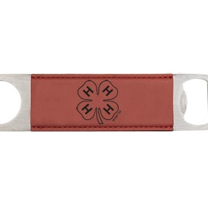 Engraved Bottle Opener - 4-H Logos | 4-H Bottle Opener | 4-H Award | 4-H Gift | 4H Bottle Opener