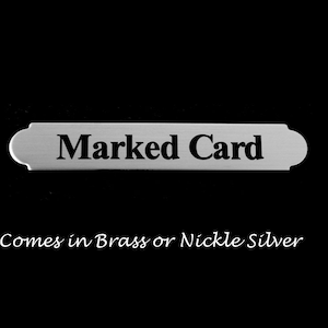 Engraved Adhesive Back Nameplate | Brass Nameplate | Silver Nameplate | Picture Frame Nameplate | Personalized Plate