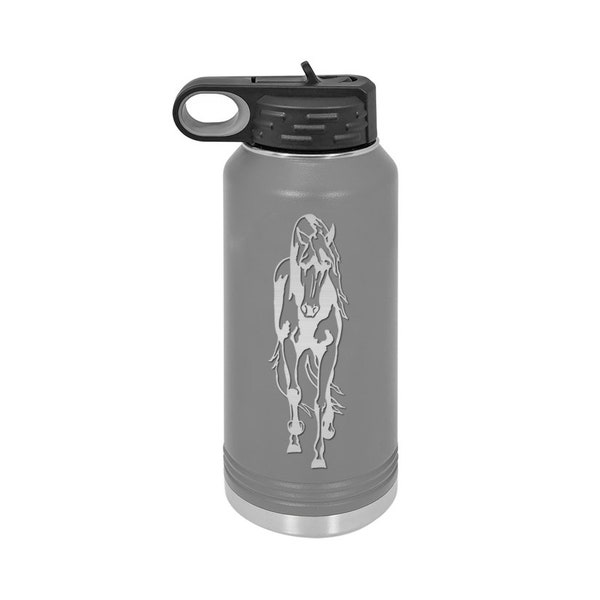 Personalized Stainless Steel Water Bottle - Horse Designs 2 | Equestrian Gift | Horse Water Bottle | Equestrian Water Bottle