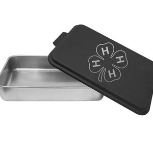 4-H Logo Personalized Aluminum Cake Pan | 4-H Club Gift | 4-H Award | 4-H Award |4-H Party | 4-H Birthday