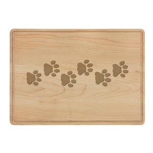 Drip Ring Maple Cutting Board with your choice of Dog Design | Dog Cutting Board | Dog Award | Dog Gift | Dog Breed