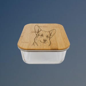 Medium Corgi Food Storage Container | 100+ Designs