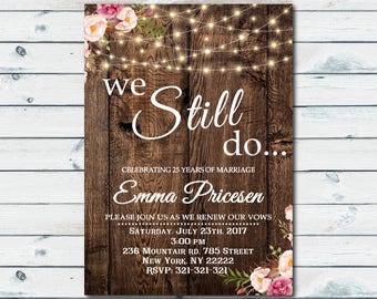 vow renewal invite etsy
