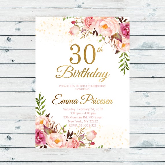 invito-di-compleanno-30-per-le-donne-30-compleanno-invito-30-etsy