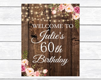 Birthday Rustic | Etsy
