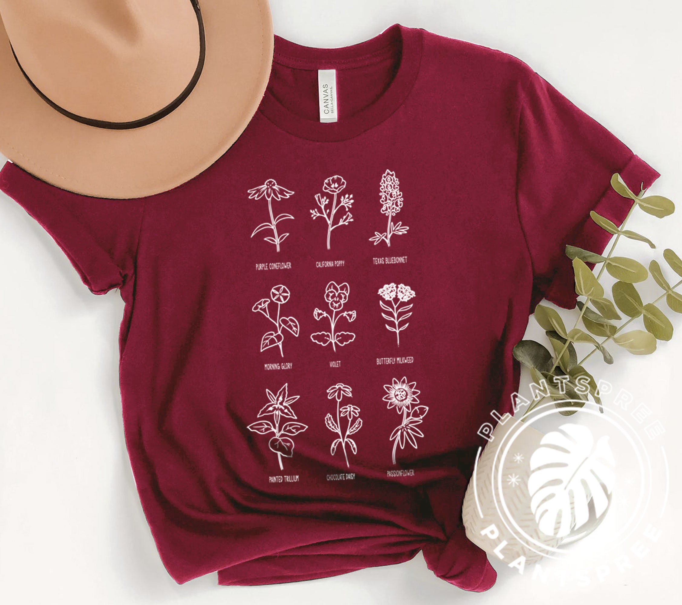 Wildflower Shirt Gardening Shirt Native Wildflowers Tshirt Etsy