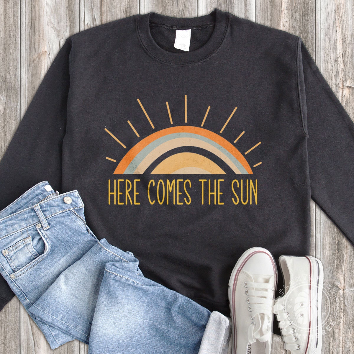 Here Comes The Sun Sweater Garden Sweatshirt Clothing Gift | Etsy