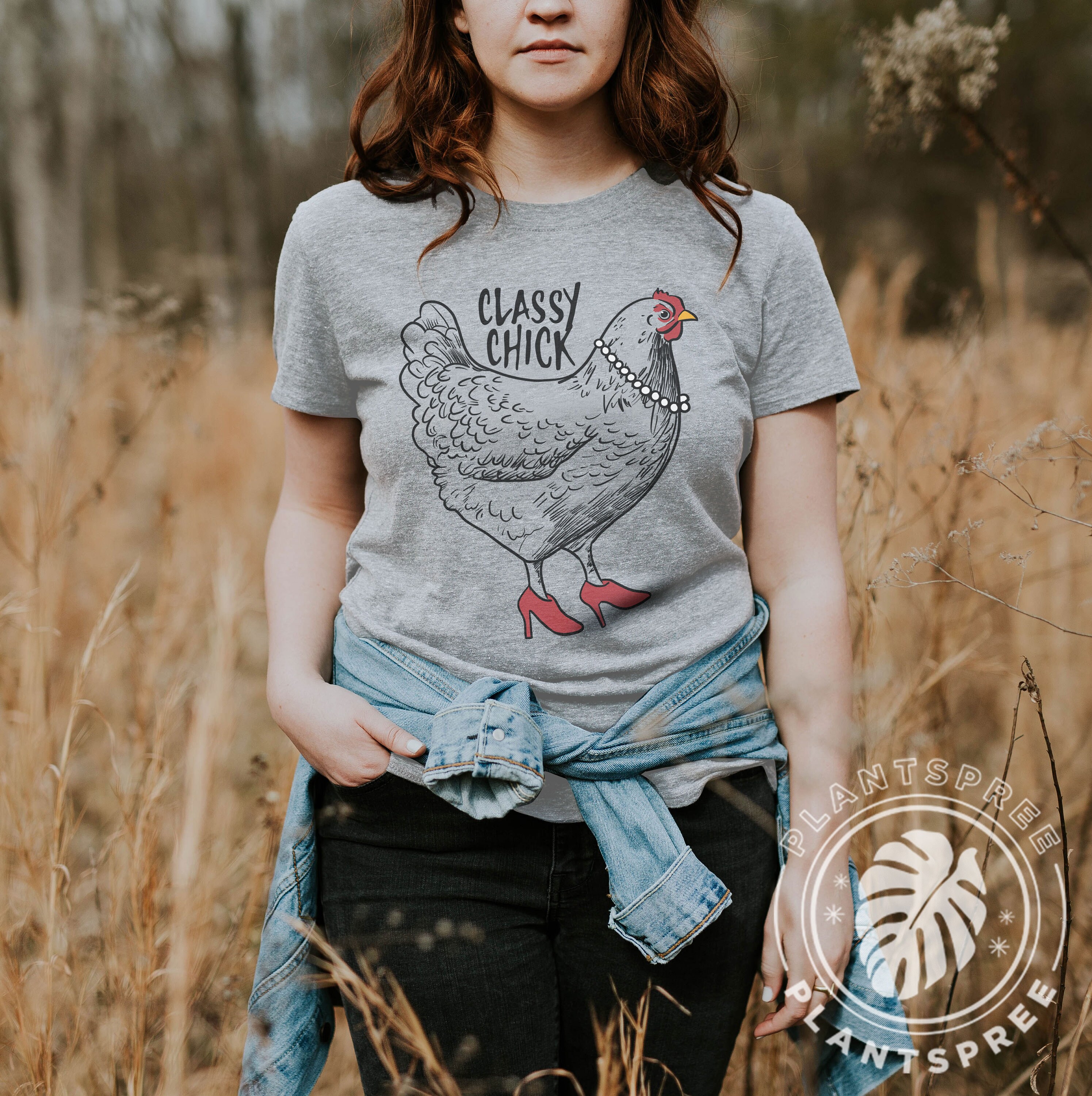 Classy Chick Shirt Chicken Shirt Gardening T Shirt Chicken Etsy