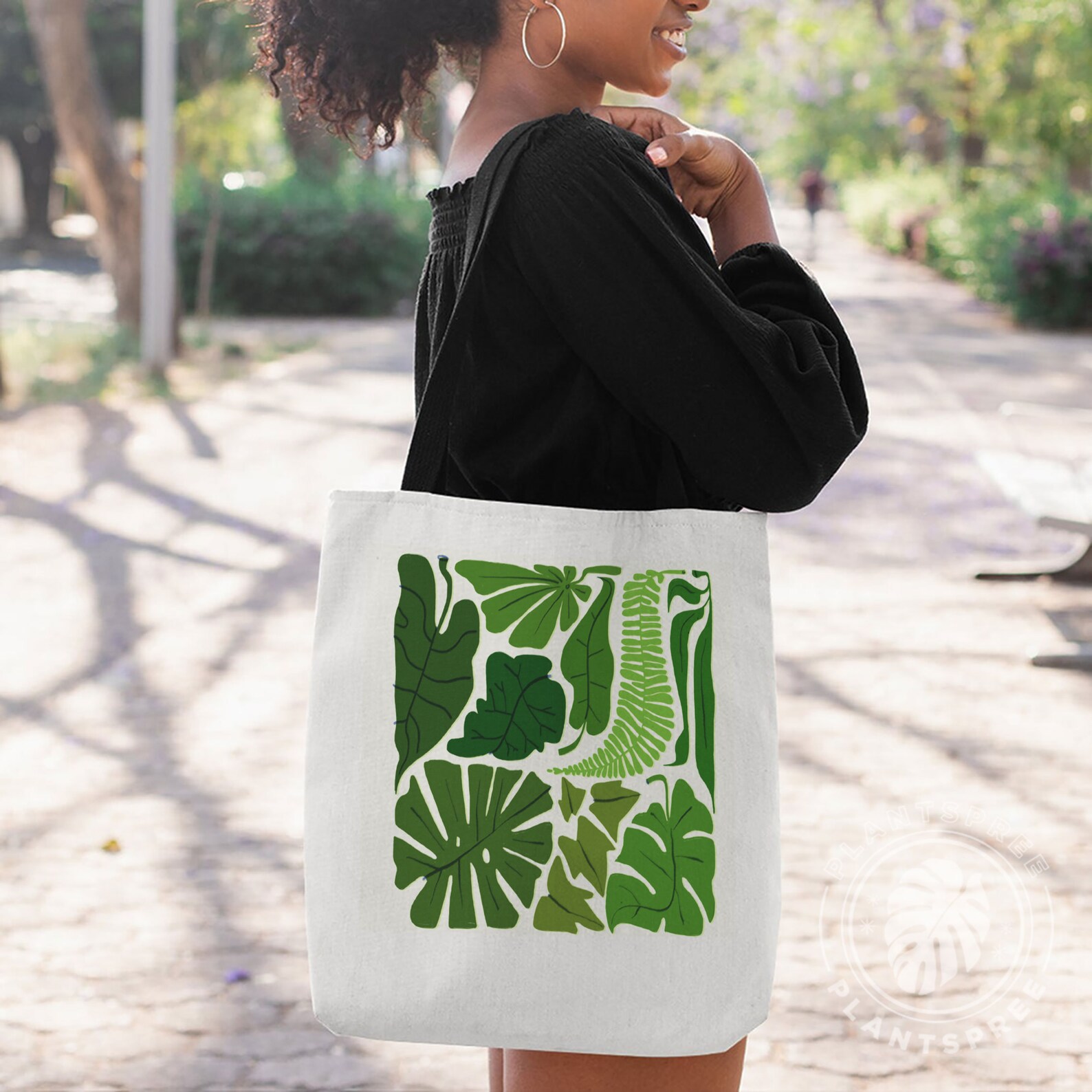 Plants Tote Bag Plant Lovers Gift Gardening Gift Leaf Print Etsy