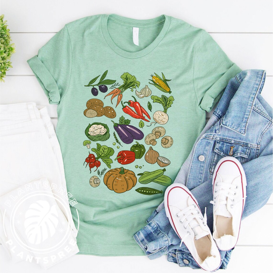 Vegetables Shirt Gardening Shirt Vegan Graphic Tee Vegan Etsy