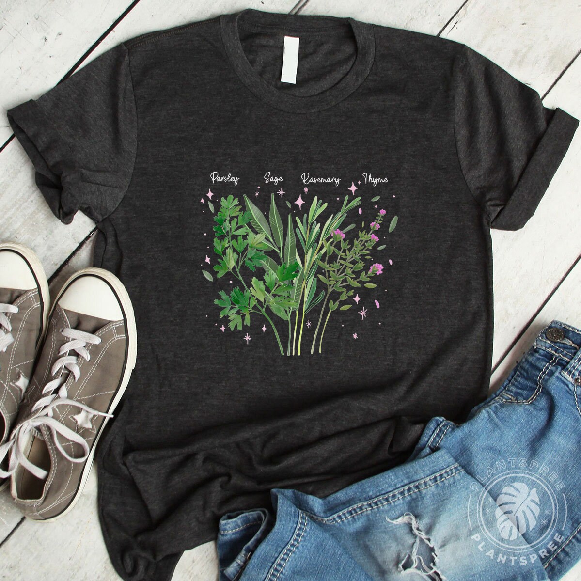 Houseplant Shirt Parsley Sage Rosemary Thyme Shirt Plant Etsy
