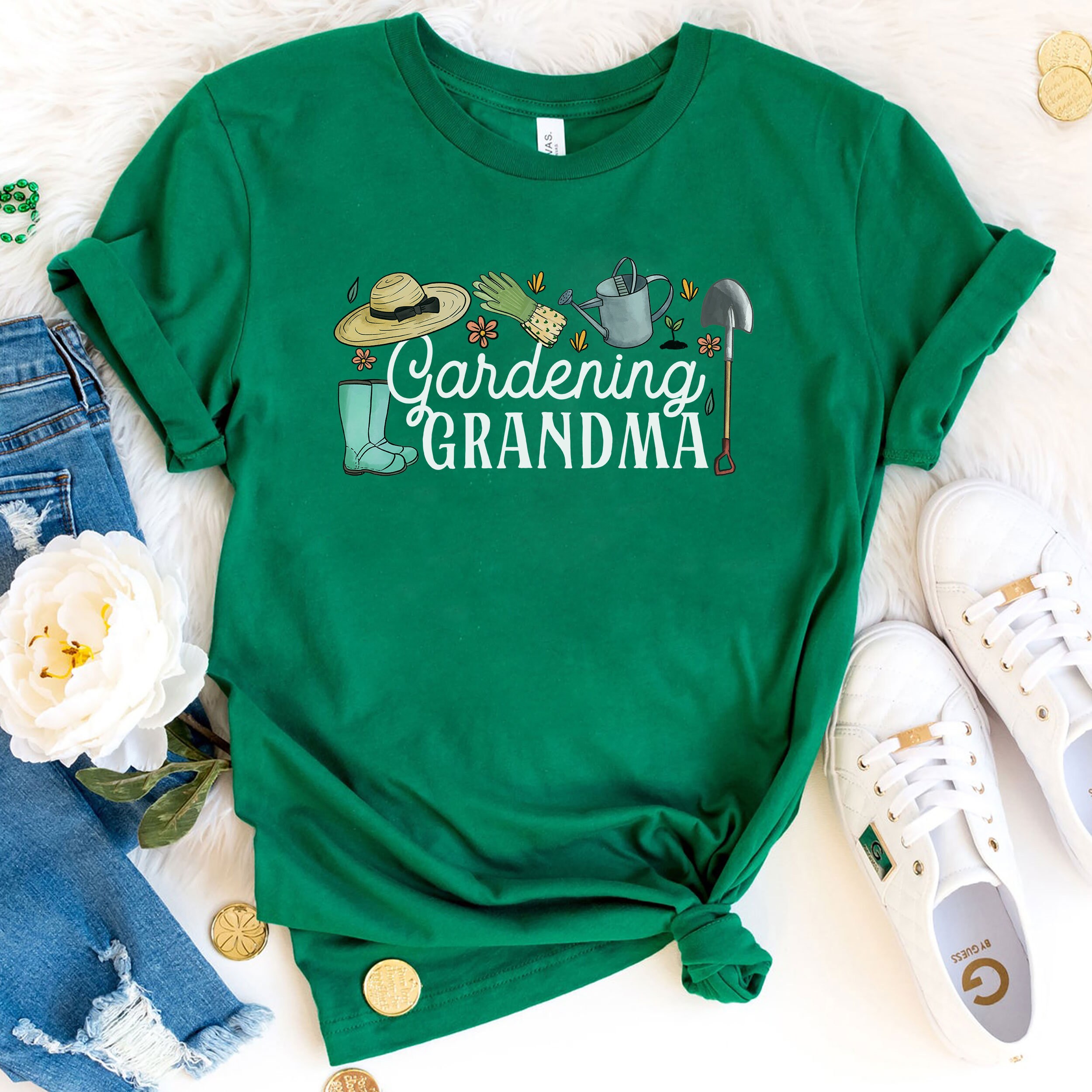 Gardening Grandma Shirt Gardening Tshirt Plant Mom Gift Etsy