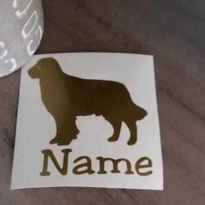 Golden Retriever Decal/Retriever Mom Decal/Golden Retriever Face/Dog Mom Life/Dog Vinyl Sticker/Car Decal/Water Bottle Decal
