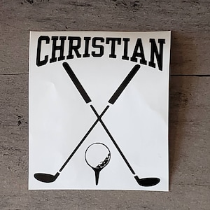 Golf Decal/Golf Sticker/Sport Decal/Personalized Ball/Car Decal/Yeti Decal/Locker Decal/Water Bottle Decal/Golf Cart Decal/Golfing Decal