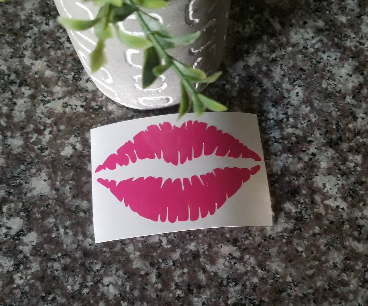 Lips Decal/kiss Decal/lips Sticker/lipstick Decal/car Etsy