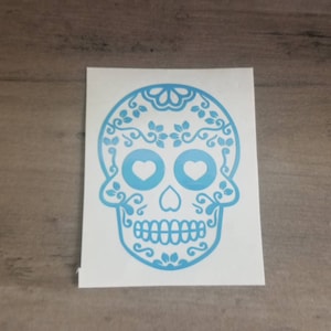 Sugar Skull Decal/Skull Sticker/Day of the Dead/Yeti Decal/Car Decal/Laptop Decal/Mug Decal/Laptop Decal/Bumper Sticker