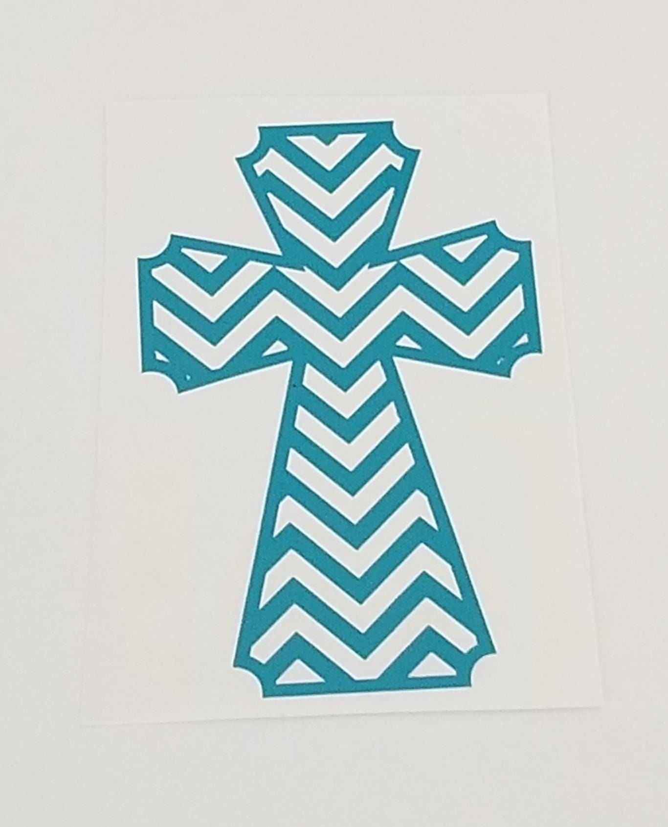 Cross Decal/jesus Decal/religious Decal/christian Decal/faith Etsy