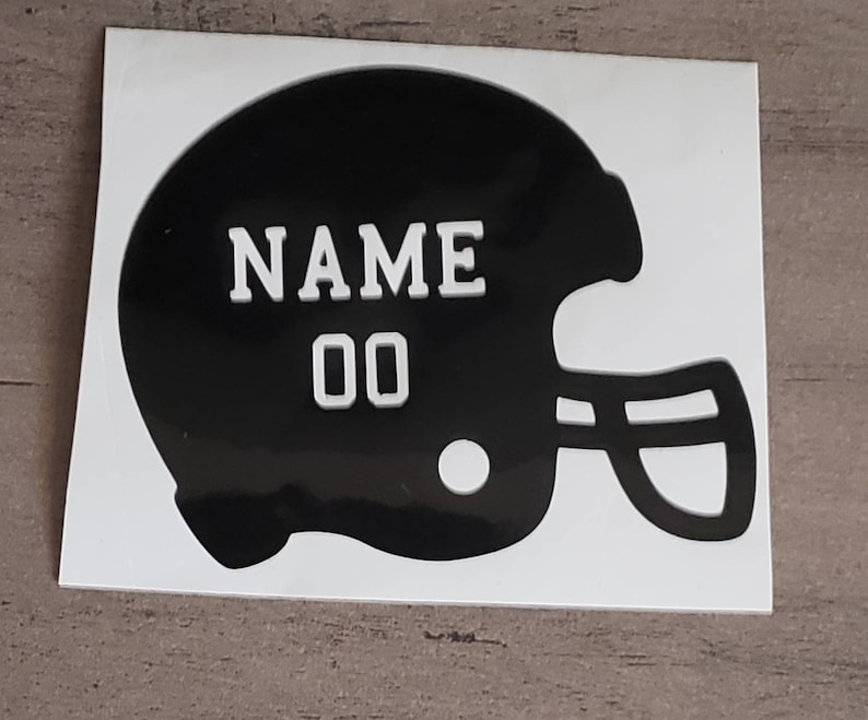 Personalized Football Helmet Decal/Custom Football Helmet Etsy