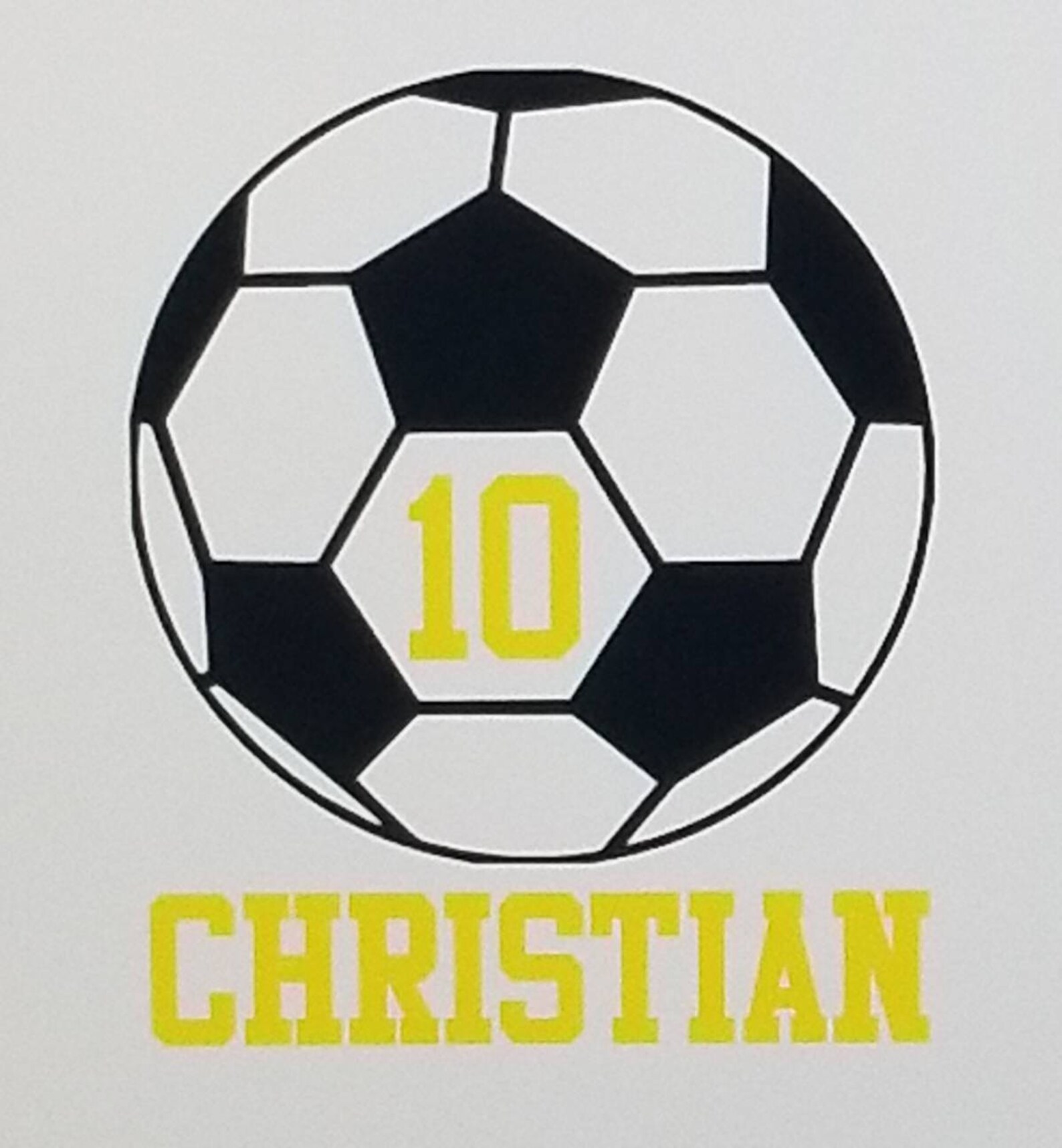 Personalized Soccer Ball Decal/custom Soccer Ball Decal/sport Etsy