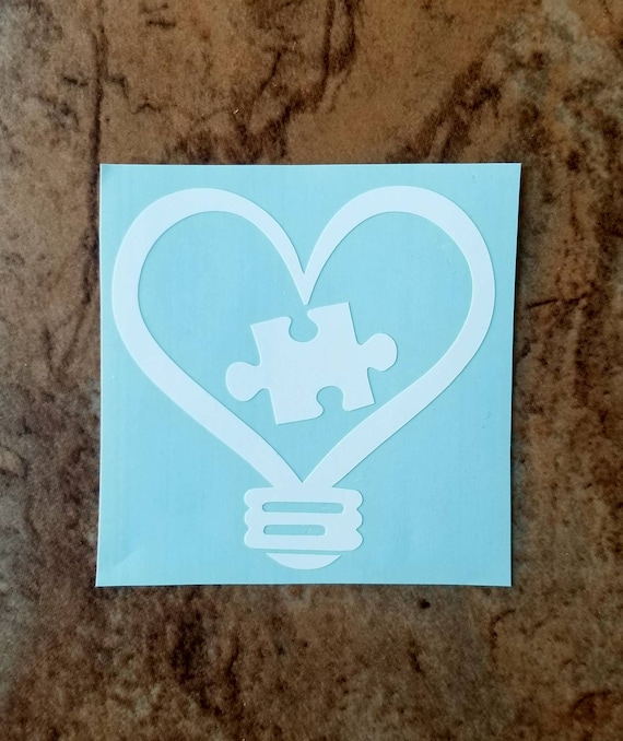 Autism Love Decal/autism Puzzle Piece Decal/autism Awareness Decal
