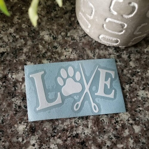 Dog Groomer Decal/pet Groomer/car Decal/yeti Girl Decal Etsy