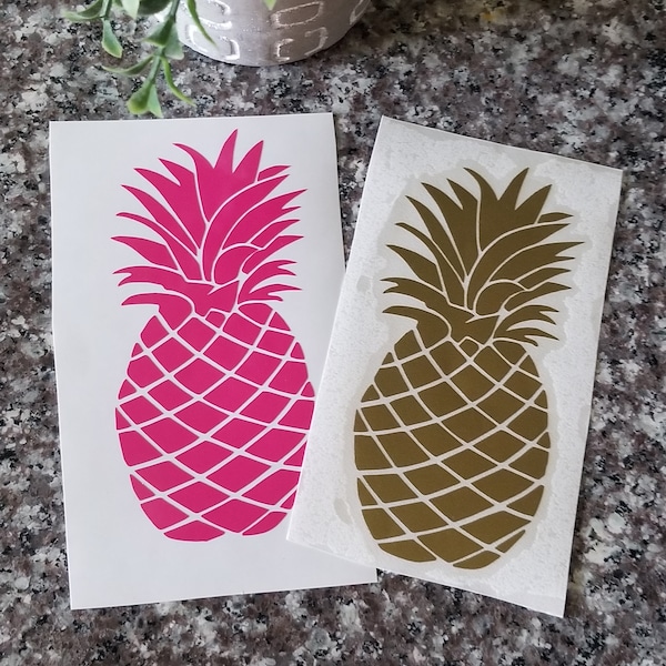 Pineapple Decal/Pineapple Sticker/Fruit Sticker/Cute Girl Decal/Yeti Decal/Car Decal/Laptop Decal/Locker Decal/Mug Decal/Tumbler Decal