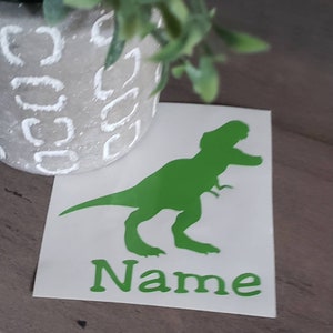 T-rex  Decal/Dinosaur Sticker/Decal for Kids/Car Decal/Name Decal/Yeti Decal/Laptop Decal/Lunchbox Decal/Water Bottle Decal