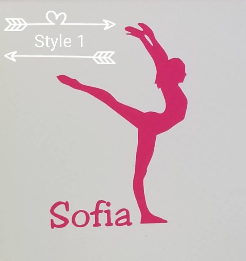 Custom Gymnastics Decal/gymnastics Sticker/tumbling Etsy