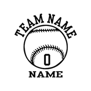 Personalized Baseball Team Decal/Softball Decal/Sport Decal/Baseball Sticker/Bat Sticker/Car Decal/Water Bottle Decal/Helmet Decal