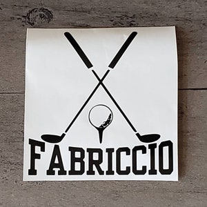 Golf Decal/Golf Sticker/Sport Decal/Personalized Ball/Car Decal/Yeti Decal/Locker Decal/Water Bottle Decal/Golf Cart Decal/Golfing Decal