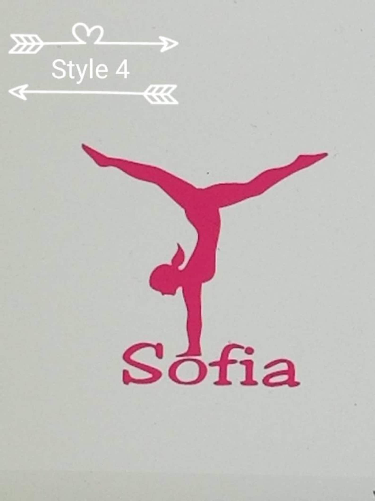 Custom Gymnastics Decal/gymnastics Sticker/tumbling Etsy
