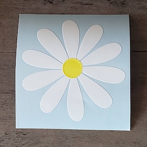 Daisy Decal/Daisy Sticker/Bumper Sticker/Yeti Decal/Window Sticker/Planner Decal/Flower Decal/Mug Decal