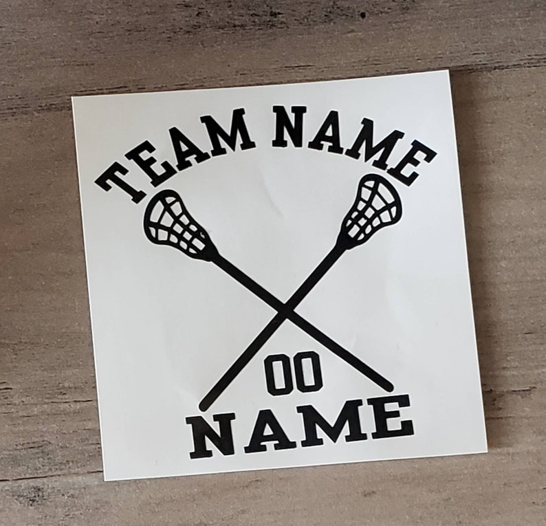 Personalized Lacrosse Decal/lacrosse Sticks With Name/car Etsy